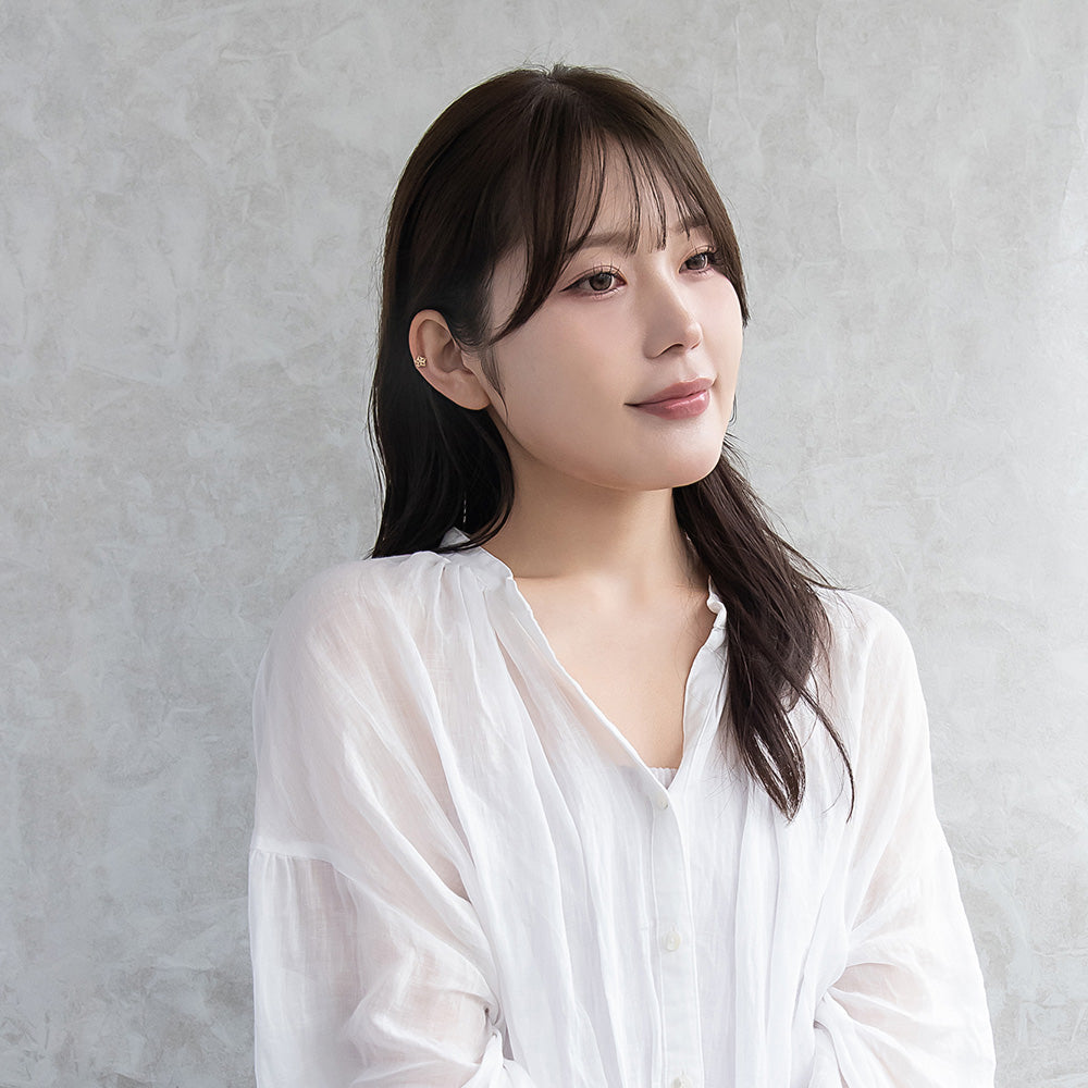 ボディピアス キュービックジルコニア 花 フラワー ストレートバーベル ネジ式 サージカルステンレス 16G 【1個販売】