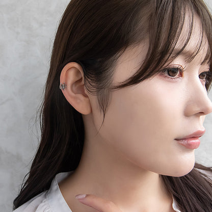 ボディピアス 蠍 サソリ スコーピオン ストレートバーベル ネジ式 サージカルステンレス 16G 【1個販売】