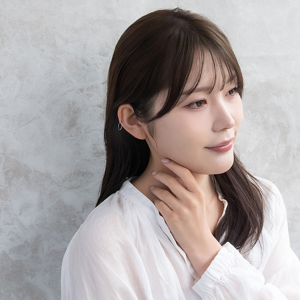 ボディピアス ステンレス フープ ワンタッチ セグメントリング 18G 内径1.2cm【1個販売】