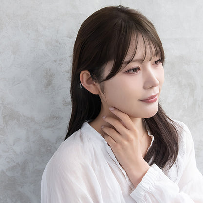 ボディピアス ステンレス フープ ワンタッチ セグメントリング 18G 内径1.2cm【1個販売】