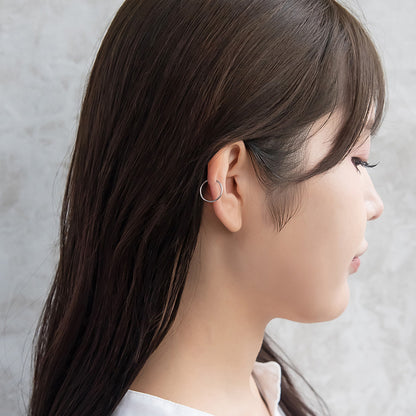 ボディピアス ステンレス フープ ワンタッチ セグメントリング 18G 内径1.2cm【1個販売】