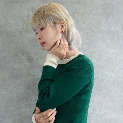 ボディピアス 蝶 バタフライ ストーン ストレートバーベル ネジ式 サージカルステンレス 14G 【1個販売】