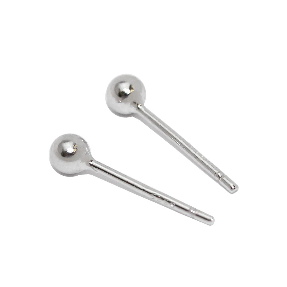 ピアス シルバー925 釈迦玉 ボール 3mm スタッドピアス