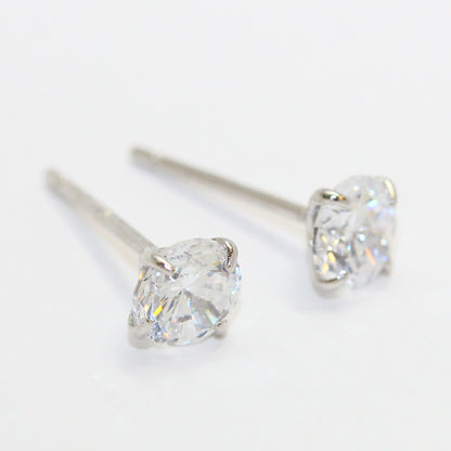 ピアス シルバー925 キュービックジルコニア 5mm スタッドピアス