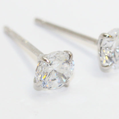 ピアス シルバー925 キュービックジルコニア 5mm スタッドピアス