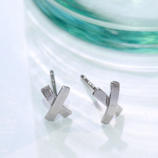 ピアス シルバー925 エックス スタッドピアス
