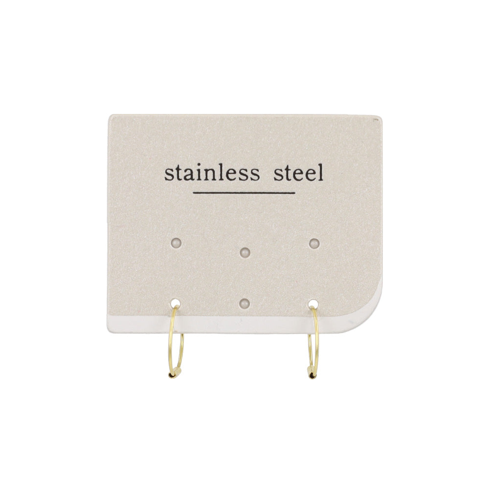 ピアス ステンレス 1cm シームレスリング フープピアス