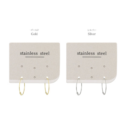 ピアス ステンレス 1.3cm シームレスリング フープピアス