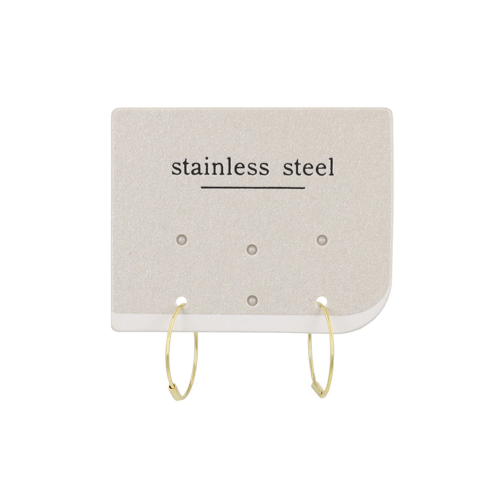 ピアス ステンレス 1.3cm シームレスリング フープピアス