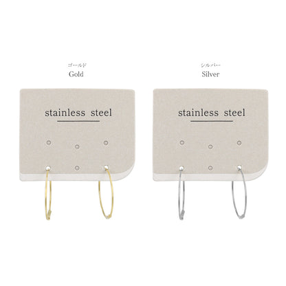 ピアス ステンレス 1.8cm シームレスリング フープピアス