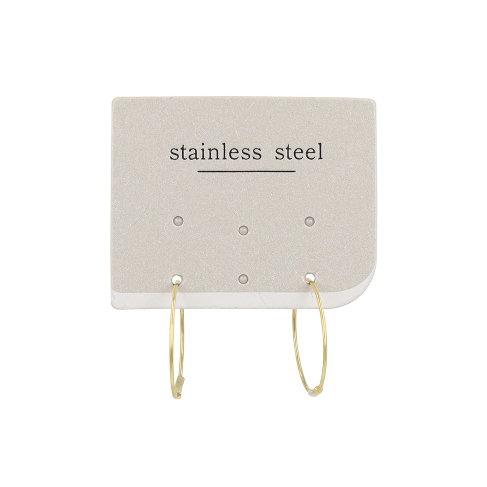 ピアス ステンレス 1.8cm シームレスリング フープピアス