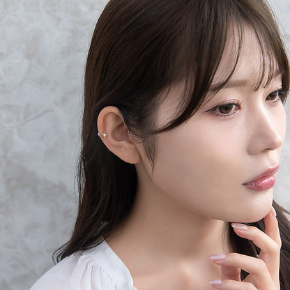 ボディピアス サージカルステンレス メタル ボール ストーン ストレートバーベル ネジ式 18G 【1個販売】