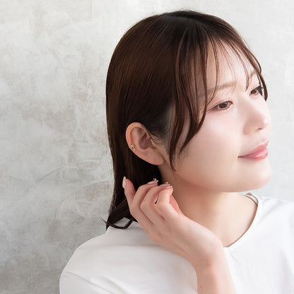 ボディピアス サージカルステンレス 土星 星 メタル ストーン ストレートバーベル ネジ式 18G 【1個販売】