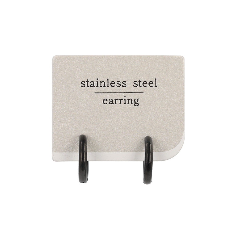 イヤリング ステンレス 直径1.5cm 幅2mm メタル シンプル フープイヤリング