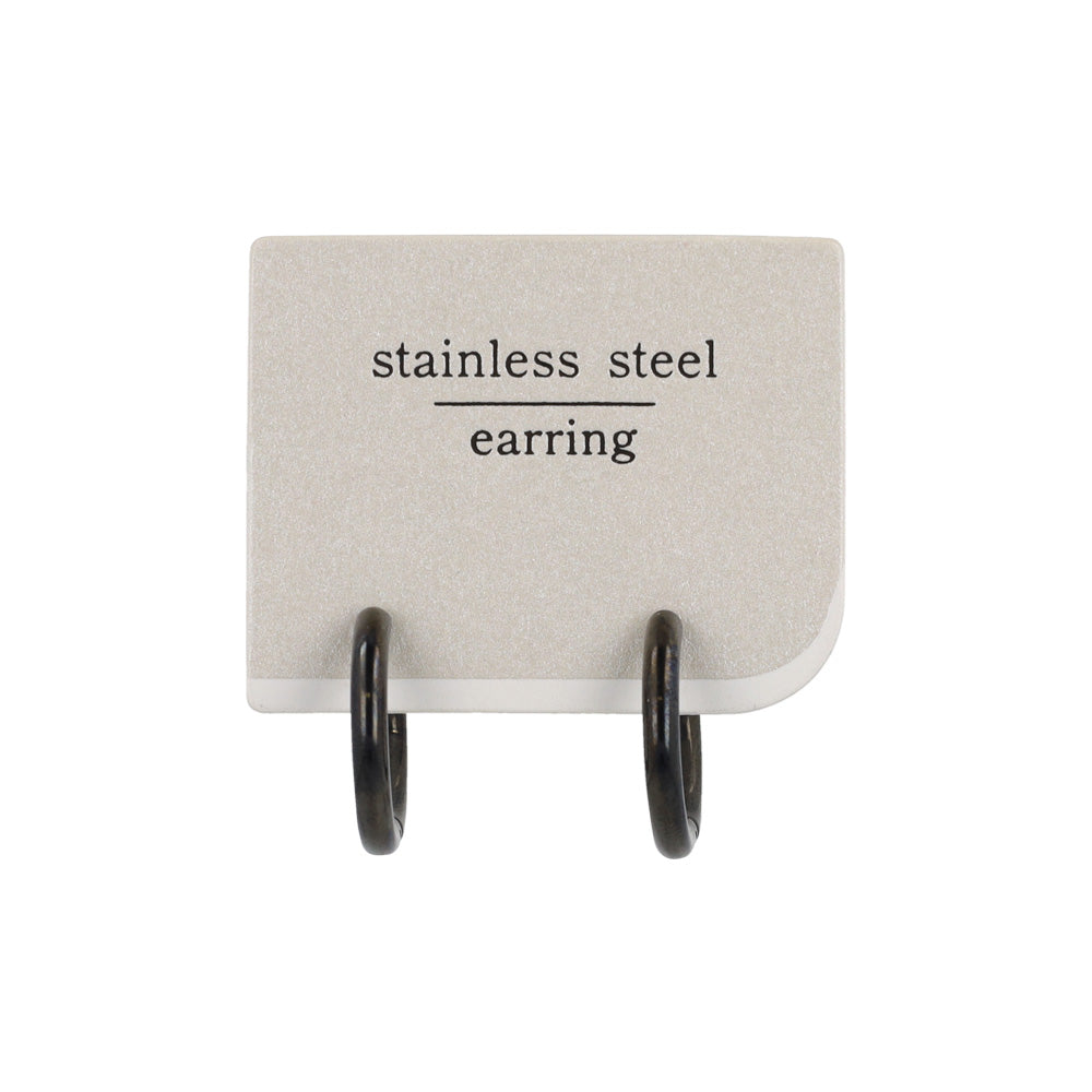 イヤリング ステンレス 直径1.7cm 幅2mm メタル シンプル フープイヤリング