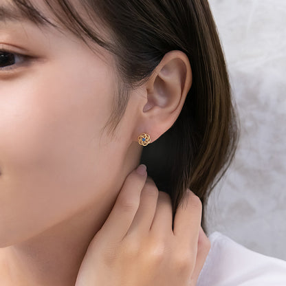 ピアス ニッケルフリー 薔薇 ローズ フラワー 18金 K18 ポストピアス