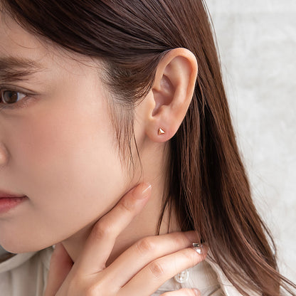 ピアス ニッケルフリー トライアングル メタル 18金 K18 ポストピアス