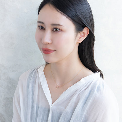 ネックレス ニッケルフリー 馬蹄 ホースシュー ストーン プチネックレス