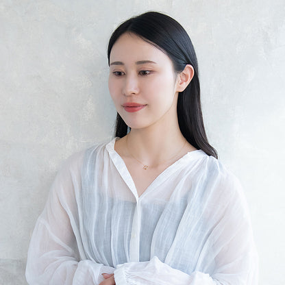 ネックレス ニッケルフリー 馬蹄 ホースシュー ストーン プチネックレス