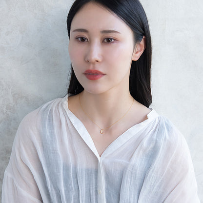 ネックレス ニッケルフリー 三日月 クレッセントムーン ストーン マグネット プチネックレス