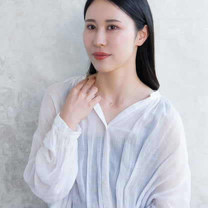 ネックレス ニッケルフリー 三日月 クレッセントムーン ストーン マグネット プチネックレス