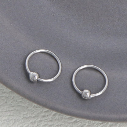 ピアス ニッケルフリー シルバー925 9mm フープピアス