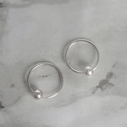 ピアス ニッケルフリー シルバー925 1.1cm フープピアス