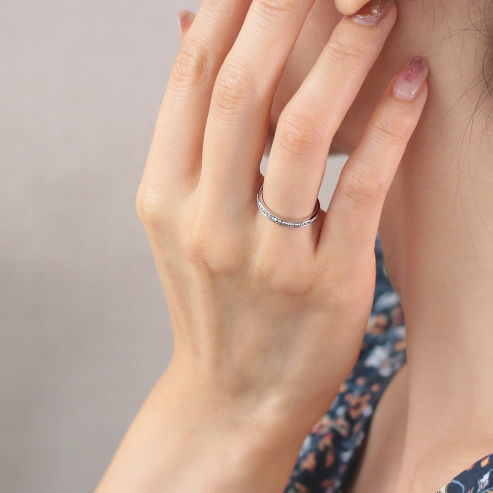 K18 ヴィンテージリング ボタニカルクロス 4方にダイヤモンド付き 楽天