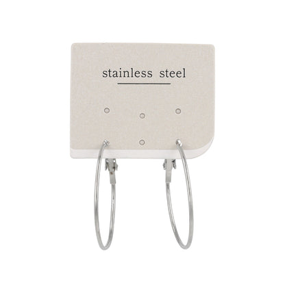 ピアス 3cm ステンレスポスト フープピアス