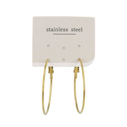 ピアス 3.5cm ステンレスポスト フープピアス