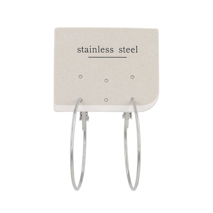 ピアス 3.5cm ステンレスポスト フープピアス