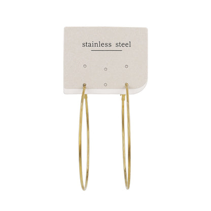 ピアス 5cm ステンレスポスト フープピアス