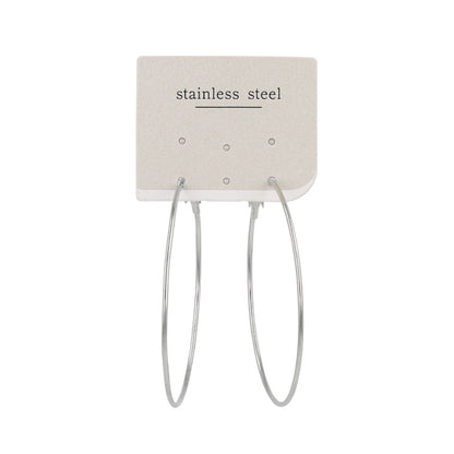 ピアス 5cm ステンレスポスト フープピアス