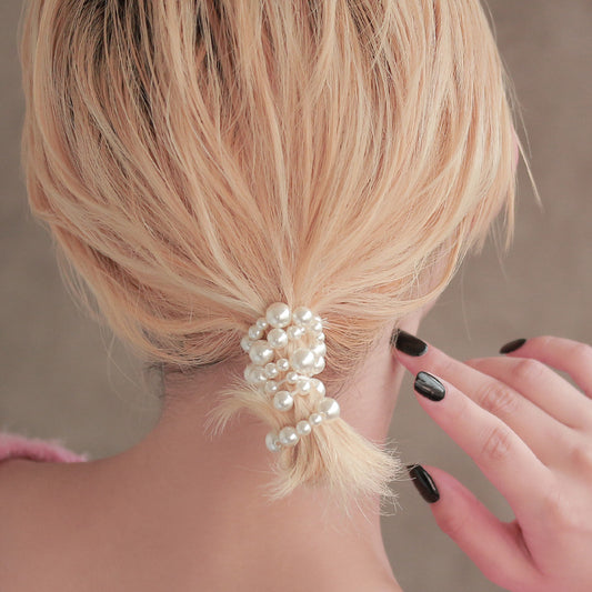 ヘアゴム パール ヘアポニー ブレスポニー
