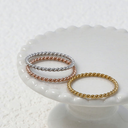 リング ステンレス ツイスト 3号 5号 11号 13号 指輪