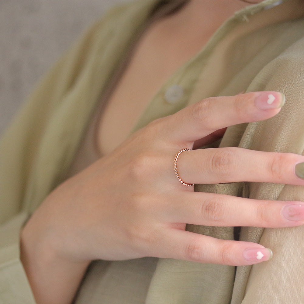 リング ステンレス ツイスト 3号 5号 11号 13号 指輪