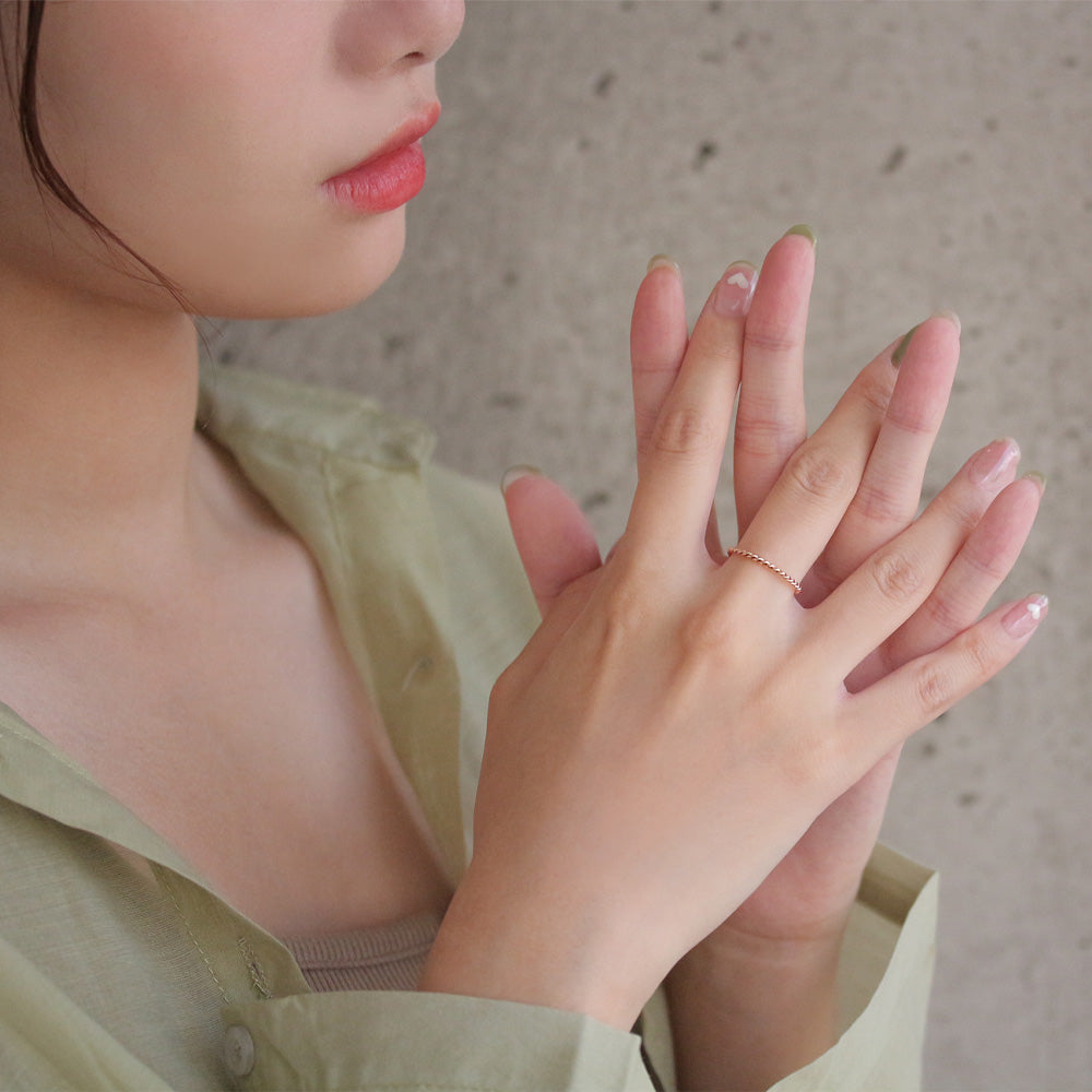 リング ステンレス ツイスト 3号 5号 11号 13号 指輪