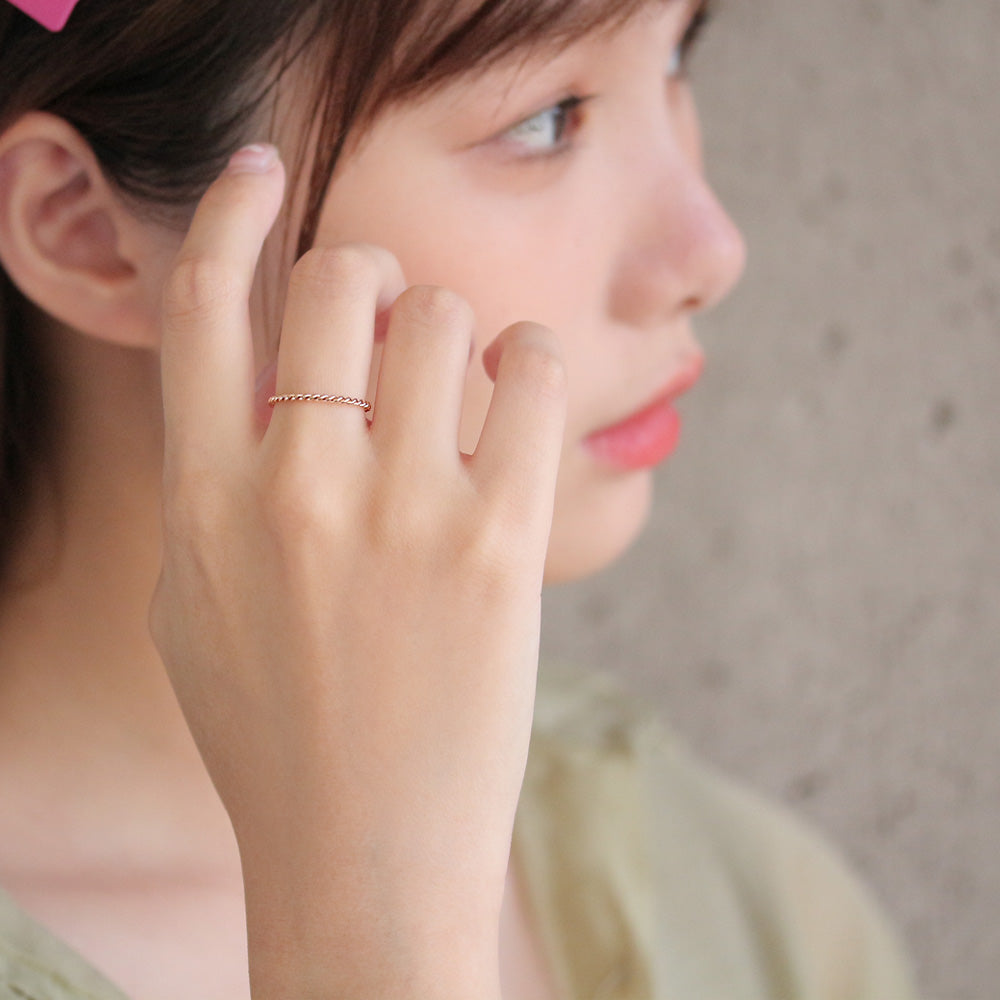 リング ステンレス ツイスト 3号 5号 11号 13号 指輪