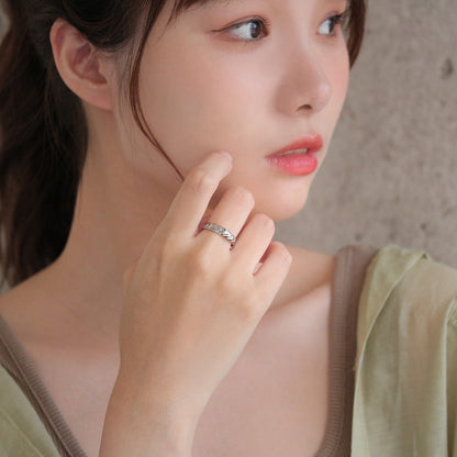 リング ステンレス リーフ風 9号 11号 13号 15号 指輪