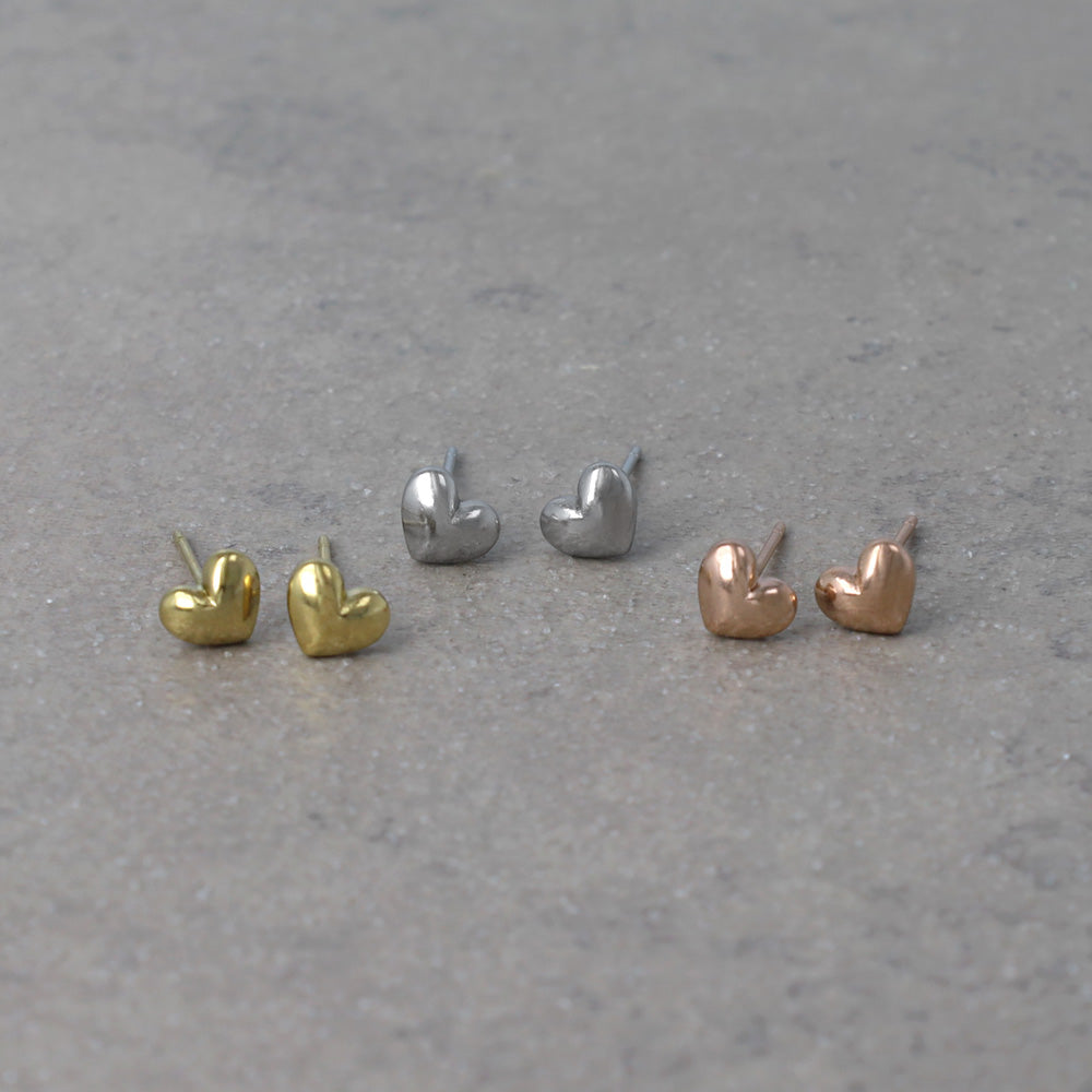 ピアス ハート ステンレスポスト スタッドピアス