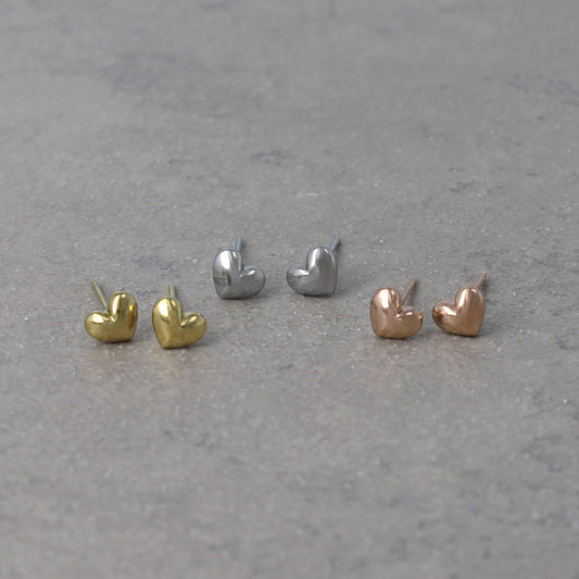 ピアス ハート ステンレスポスト スタッドピアス