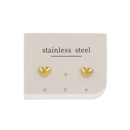 ピアス ハート ステンレスポスト スタッドピアス