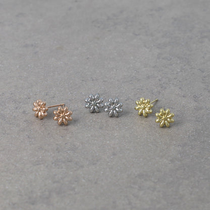 ピアス フラワー コンチョ ステンレスポスト スタッドピアス