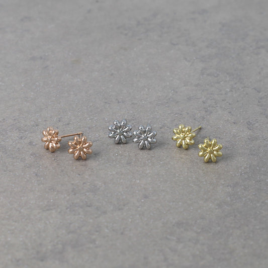 ピアス フラワー コンチョ ステンレスポスト スタッドピアス