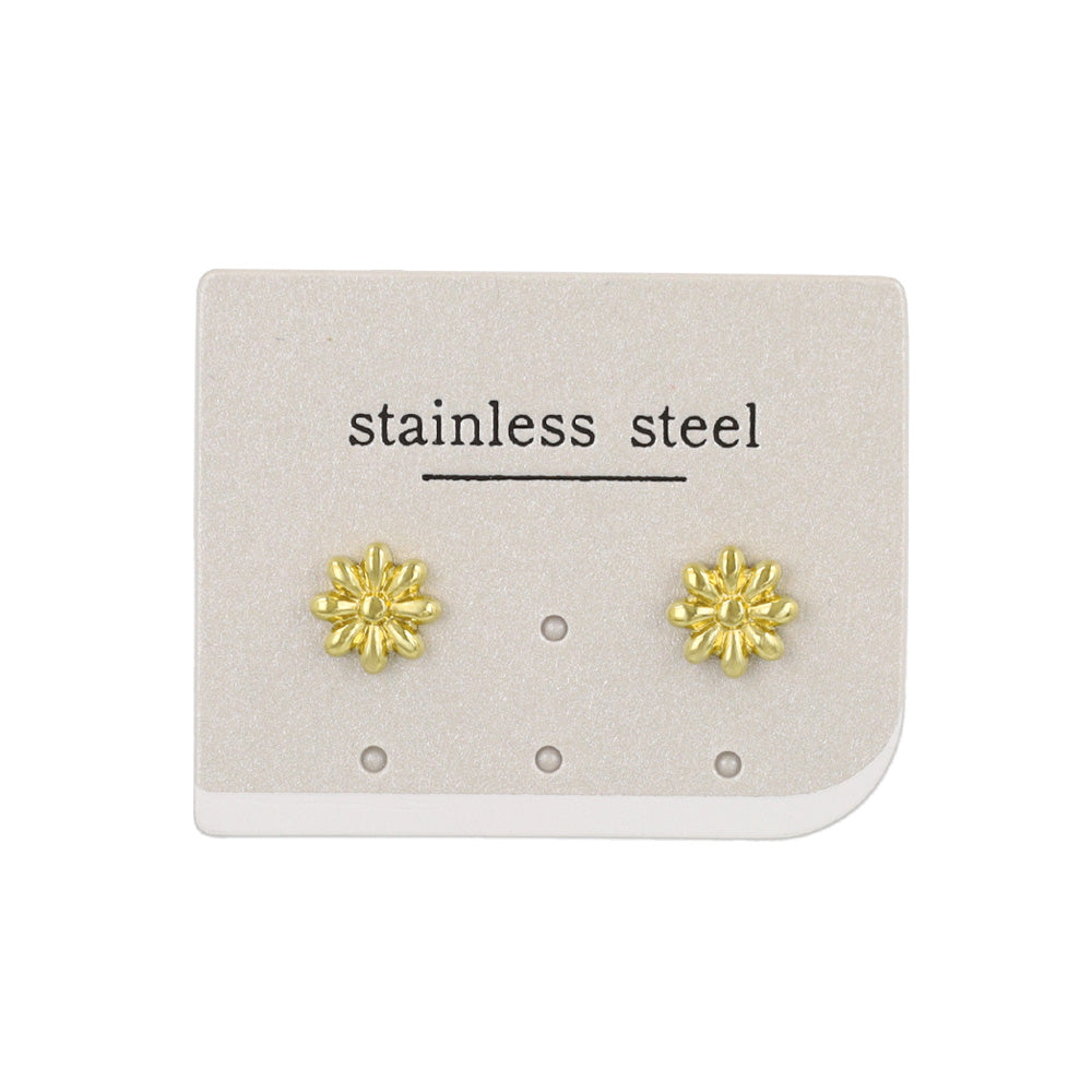 ピアス フラワー コンチョ ステンレスポスト スタッドピアス