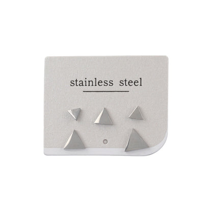 ピアス ステンレス トライアングル 5個セット ステンレスポスト スタッドピアス