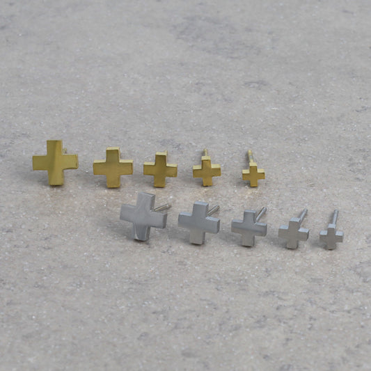 ピアス ステンレス クロス 5個セット ステンレスポスト スタッドピアス