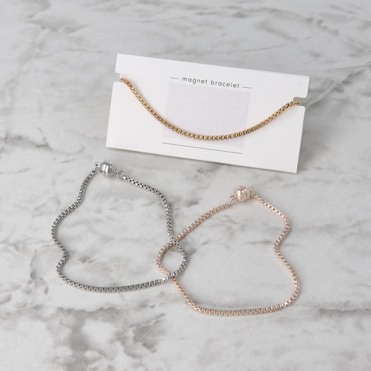 ブレスレット ニッケルフリー メタル ベネチアンチェーン マグネットブレスレット