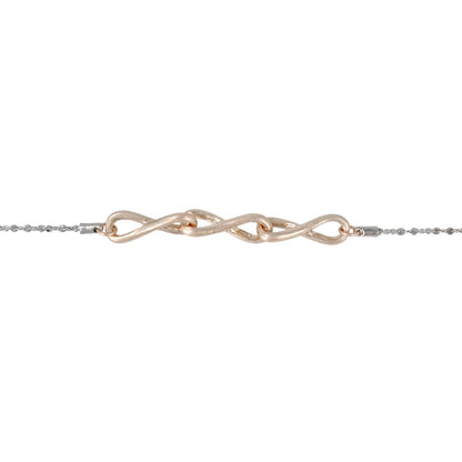ブレスレット Combination Metal  ニッケルフリー メタル トリプル ∞ インフィニティー クロス スライドボール S字 ツイストチェーン チェーンブレスレット