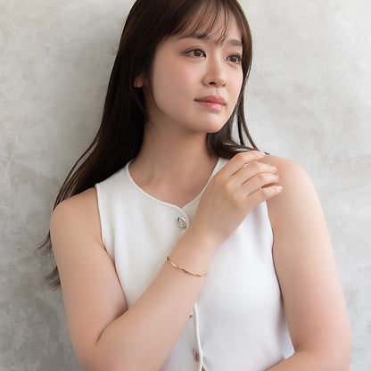 ブレスレット ニッケルフリー メタル ツイスト スリム ハーフバングル